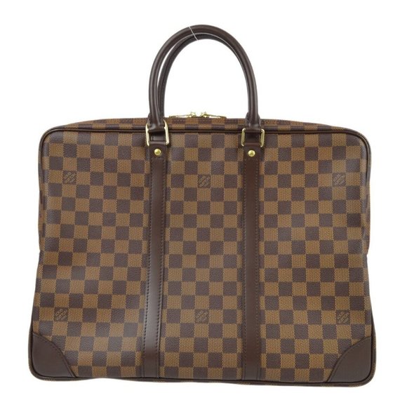Auth Louis Vuitton Damier Porte Documents Voyage Handbag - Picture 1 of 16
